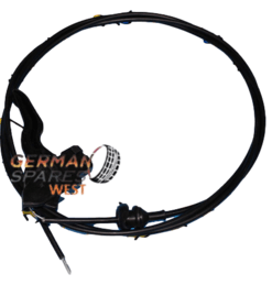 Brand-new Opel Corsa Lite bonnet cable with a sleek and durable design, ready for installation.